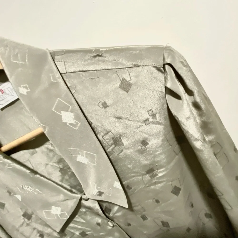 Vintage Feminine Office Secretary Whimsigoth Boho Fairy Grunge Boho Blouse L - Picture 4 of 8